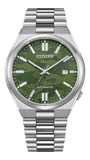 Buy Shop Citizen Tsuyosa Automatic Camouflage Green Dial Silver Steel Strap Watch For Men - NJ0159-86X USA Online
