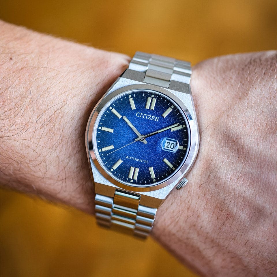 Buy Shop Citizen Tsuyosa Automatic Dark Blue Dial Silver Steel Strap Watch For Men - NJ0151-88L USA Online