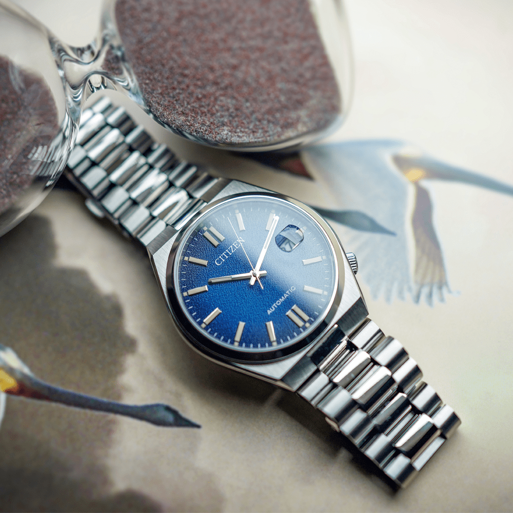 Buy Shop Citizen Tsuyosa Automatic Dark Blue Dial Silver Steel Strap Watch For Men - NJ0151-88L USA Online