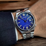 Buy Shop Citizen Tsuyosa Automatic Dark Blue Dial Silver Steel Strap Watch For Men - NJ0151-88L USA Online