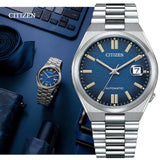 Buy Shop Citizen Tsuyosa Automatic Dark Blue Dial Silver Steel Strap Watch For Men - NJ0151-88L USA Online