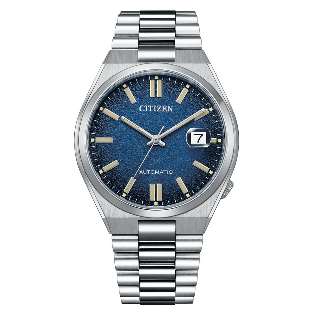 Buy Shop Citizen Tsuyosa Automatic Dark Blue Dial Silver Steel Strap Watch For Men - NJ0151-88L USA Online