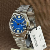 Citizen Tsuyosa Automatic Dark Blue Dial Silver Steel Strap Watch For Men - NJ0151-88L