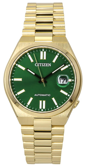 Buy Shop Citizen Tsuyosa Automatic Green Dial Gold Steel Strap Watch For Men - NJ0152-51X USA Online