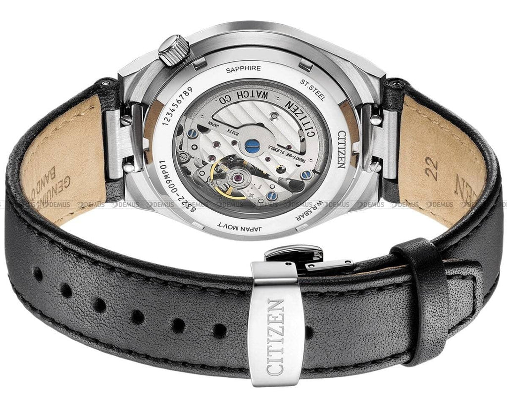 Buy Shop Citizen Tsuyosa Automatic Grey Dial Black Leather Strap Watch for Men - NK5010-01H USA Online