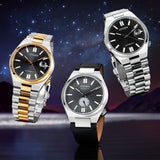 Buy Shop Citizen Tsuyosa Automatic Grey Dial Black Leather Strap Watch for Men - NK5010-01H USA Online