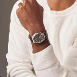 Buy Shop Citizen Tsuyosa Automatic Grey Dial Black Leather Strap Watch for Men - NK5010-01H USA Online