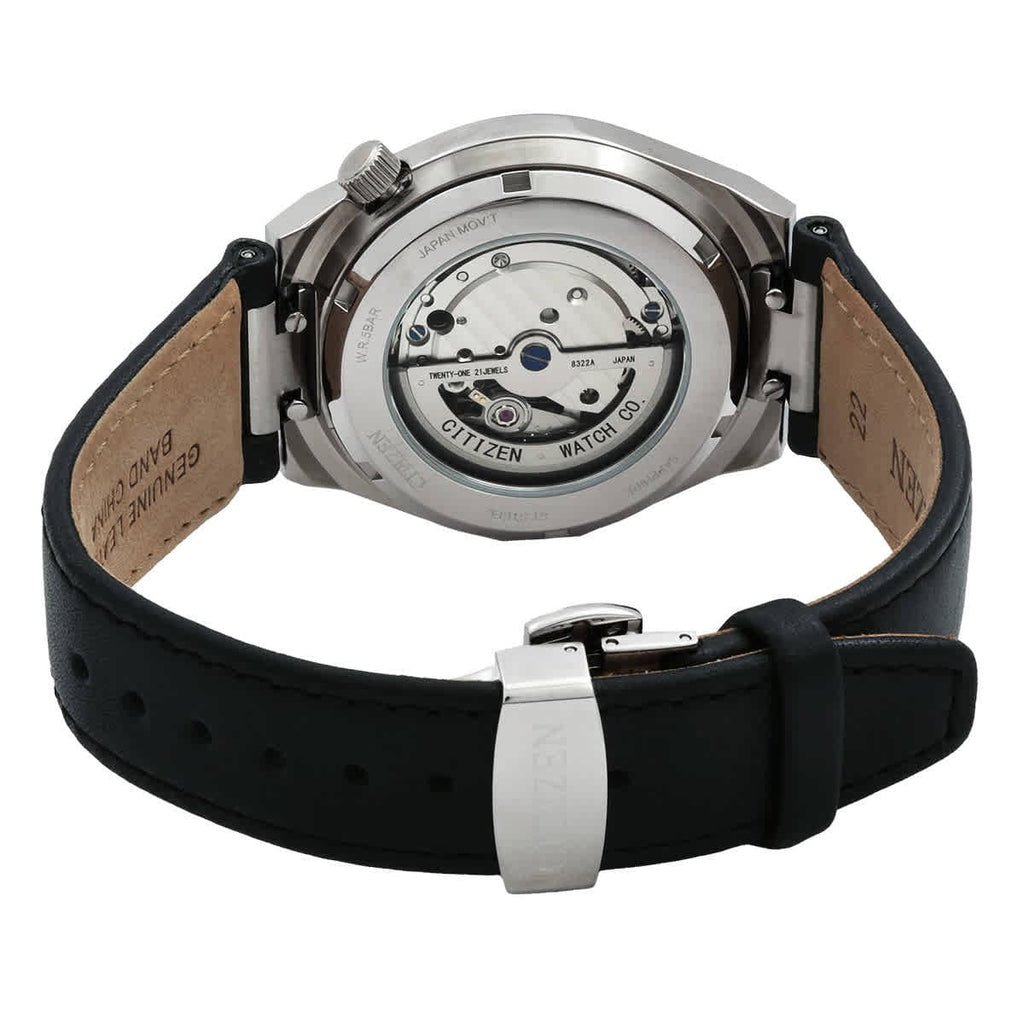 Buy Shop Citizen Tsuyosa Automatic Grey Dial Black Leather Strap Watch for Men - NK5010-01H USA Online