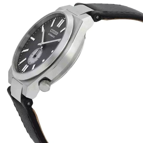 Buy Shop Citizen Tsuyosa Automatic Grey Dial Black Leather Strap Watch for Men - NK5010-01H USA Online