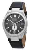 Buy Shop Citizen Tsuyosa Automatic Grey Dial Black Leather Strap Watch for Men - NK5010-01H USA Online