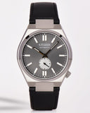 Buy Shop Citizen Tsuyosa Automatic Grey Dial Black Leather Strap Watch for Men - NK5010-01H USA Online
