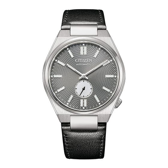Buy Shop Citizen Tsuyosa Automatic Grey Dial Black Leather Strap Watch for Men - NK5010-01H USA Online