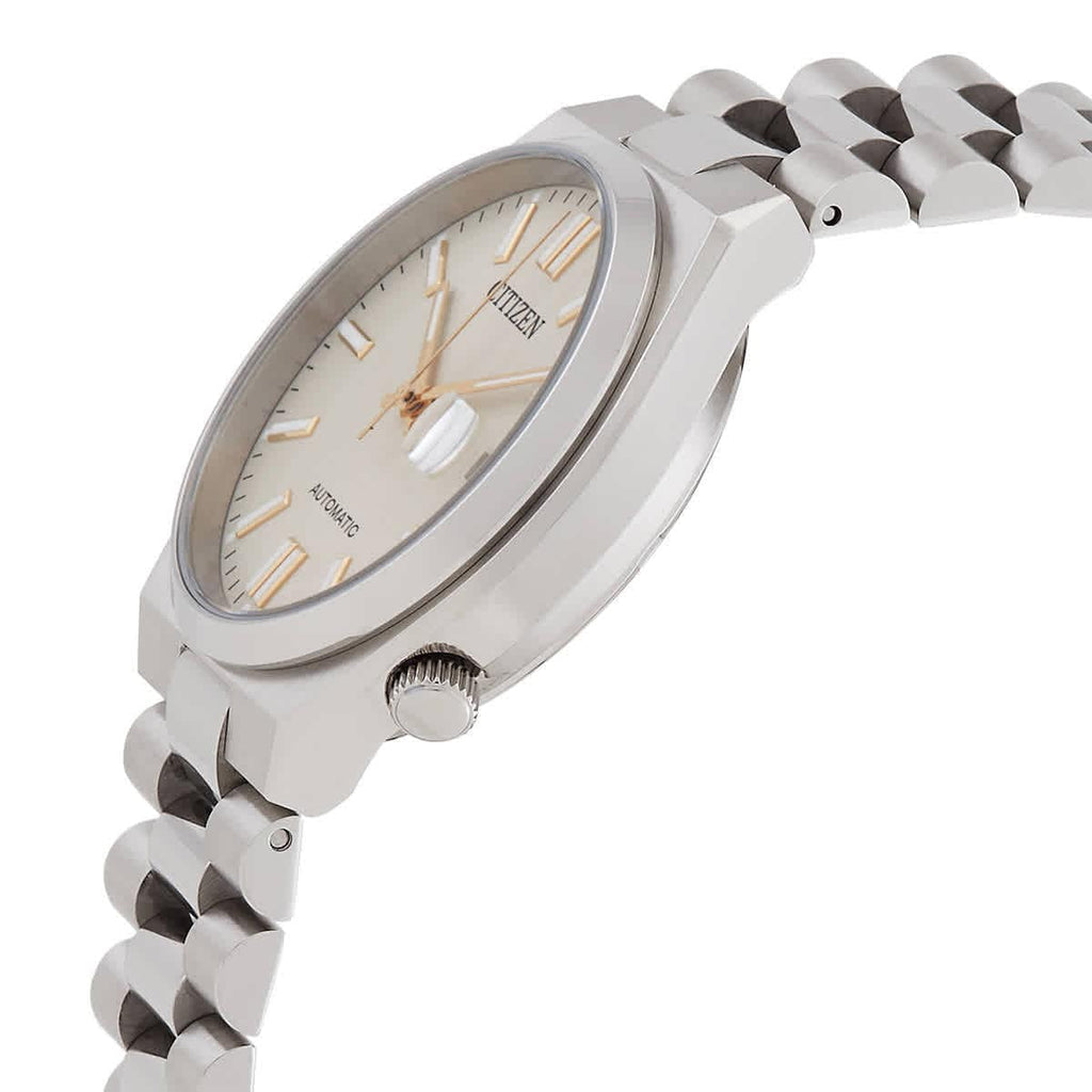 Buy Shop Citizen Tsuyosa Automatic Oatmeal White Dial Silver Steel Strap Watch For Men - NJ0151-88W USA Online