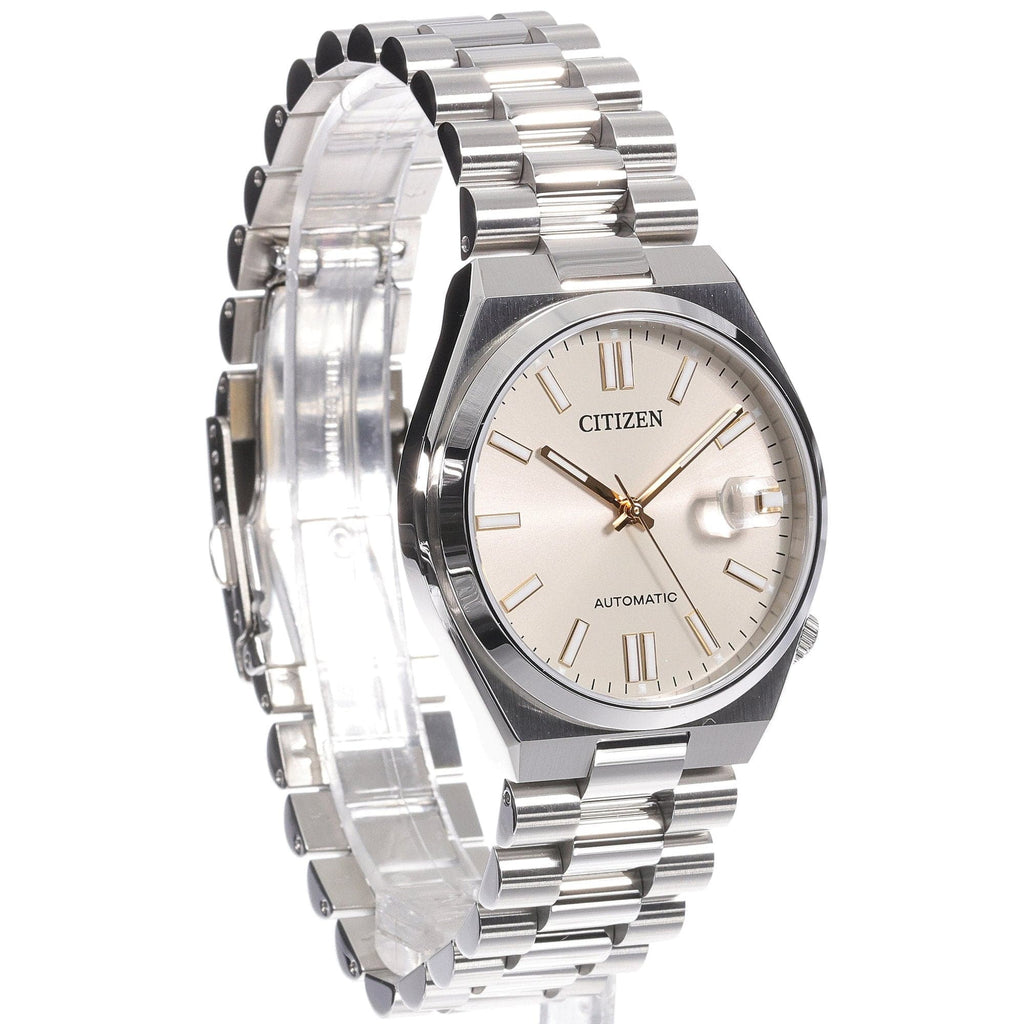 Buy Shop Citizen Tsuyosa Automatic Oatmeal White Dial Silver Steel Strap Watch For Men - NJ0151-88W USA Online