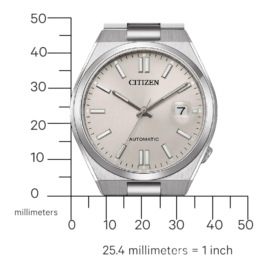 Buy Shop Citizen Tsuyosa Automatic Oatmeal White Dial Silver Steel Strap Watch For Men - NJ0151-88W USA Online
