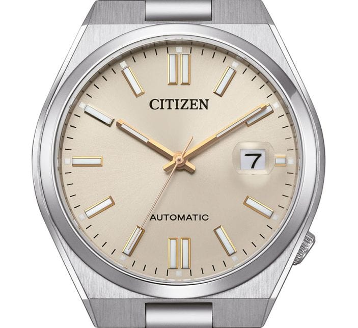 Buy Shop Citizen Tsuyosa Automatic Oatmeal White Dial Silver Steel Strap Watch For Men - NJ0151-88W USA Online