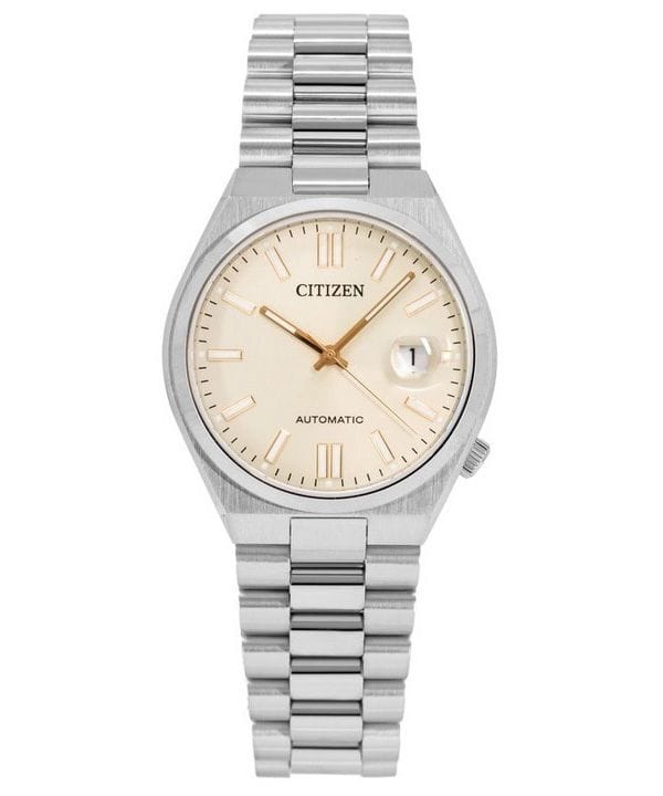 Buy Shop Citizen Tsuyosa Automatic Oatmeal White Dial Silver Steel Strap Watch For Men - NJ0151-88W USA Online