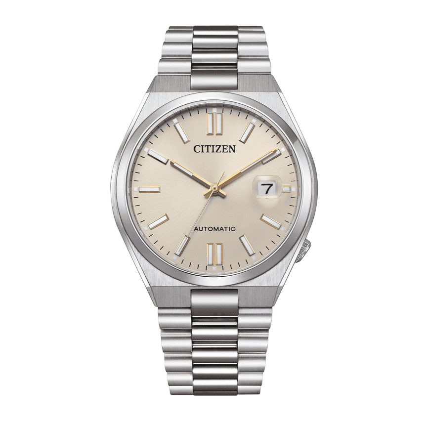 Buy Shop Citizen Tsuyosa Automatic Oatmeal White Dial Silver Steel Strap Watch For Men - NJ0151-88W USA Online