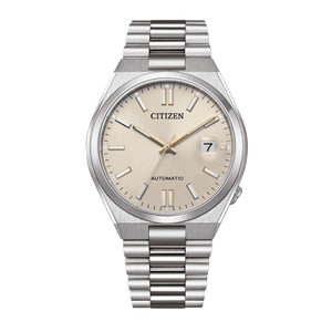 Buy Shop Citizen Tsuyosa Automatic Oatmeal White Dial Silver Steel Strap Watch For Men - NJ0151-88W USA Online