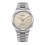 Buy Shop Citizen Tsuyosa Automatic Oatmeal White Dial Silver Steel Strap Watch For Men - NJ0151-88W USA Online