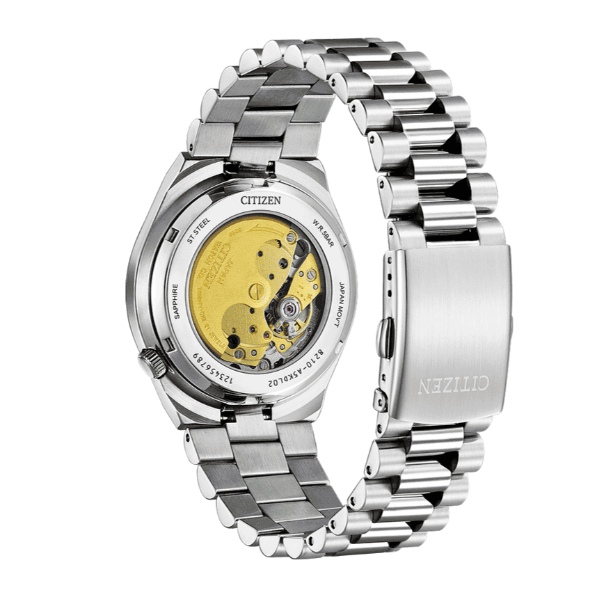 Buy Shop Citizen Tsuyosa Automatic Orange Dial Silver Steel Strap Watch For Men - NJ0151-88Z USA Online