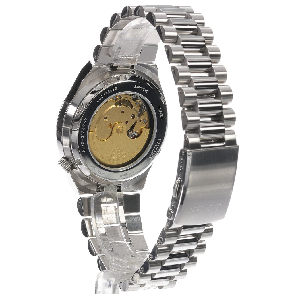 Buy Shop Citizen Tsuyosa Automatic Orange Dial Silver Steel Strap Watch For Men - NJ0151-88Z USA Online