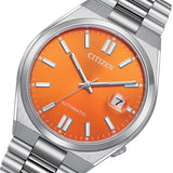 Buy Shop Citizen Tsuyosa Automatic Orange Dial Silver Steel Strap Watch For Men - NJ0151-88Z USA Online