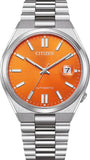 Buy Shop Citizen Tsuyosa Automatic Orange Dial Silver Steel Strap Watch For Men - NJ0151-88Z USA Online