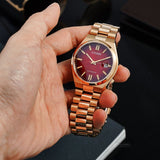Buy Shop Citizen Tsuyosa Automatic Red Dial Gold Steel Strap Watch For Men - NJ0153-82X USA Online