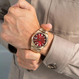 Buy Shop Citizen Tsuyosa Automatic Red Dial Gold Steel Strap Watch For Men - NJ0153-82X USA Online