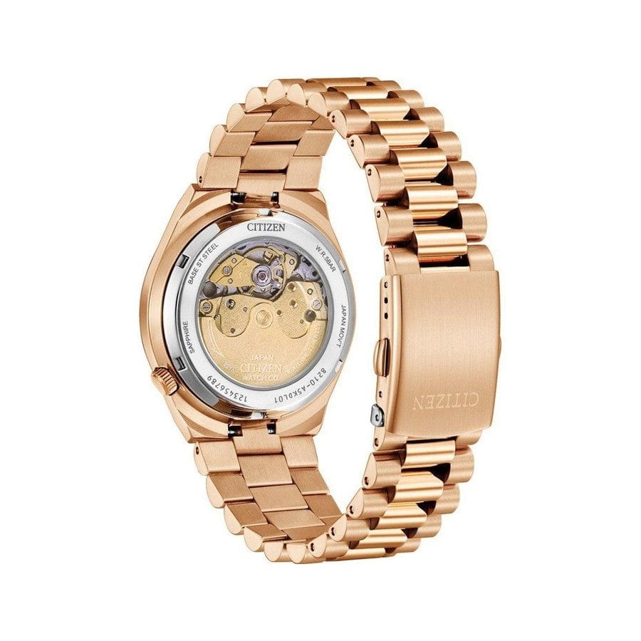 Buy Shop Citizen Tsuyosa Automatic Red Dial Gold Steel Strap Watch For Men - NJ0153-82X USA Online