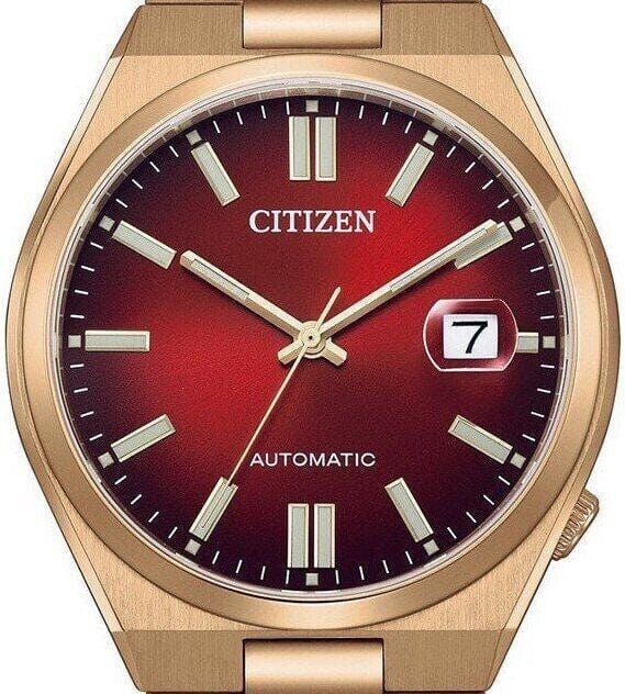 Buy Shop Citizen Tsuyosa Automatic Red Dial Gold Steel Strap Watch For Men - NJ0153-82X USA Online