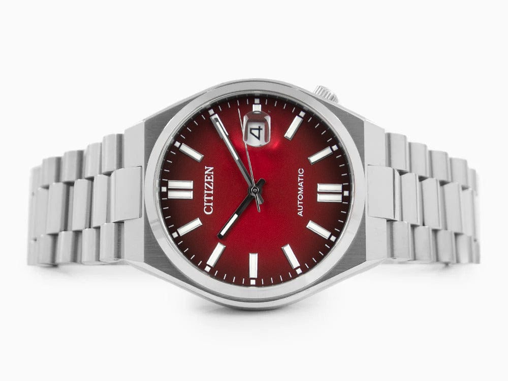 Buy Shop Citizen Tsuyosa Automatic Red Dial Silver Steel Strap Watch For Men - NJ0150-56W USA Online