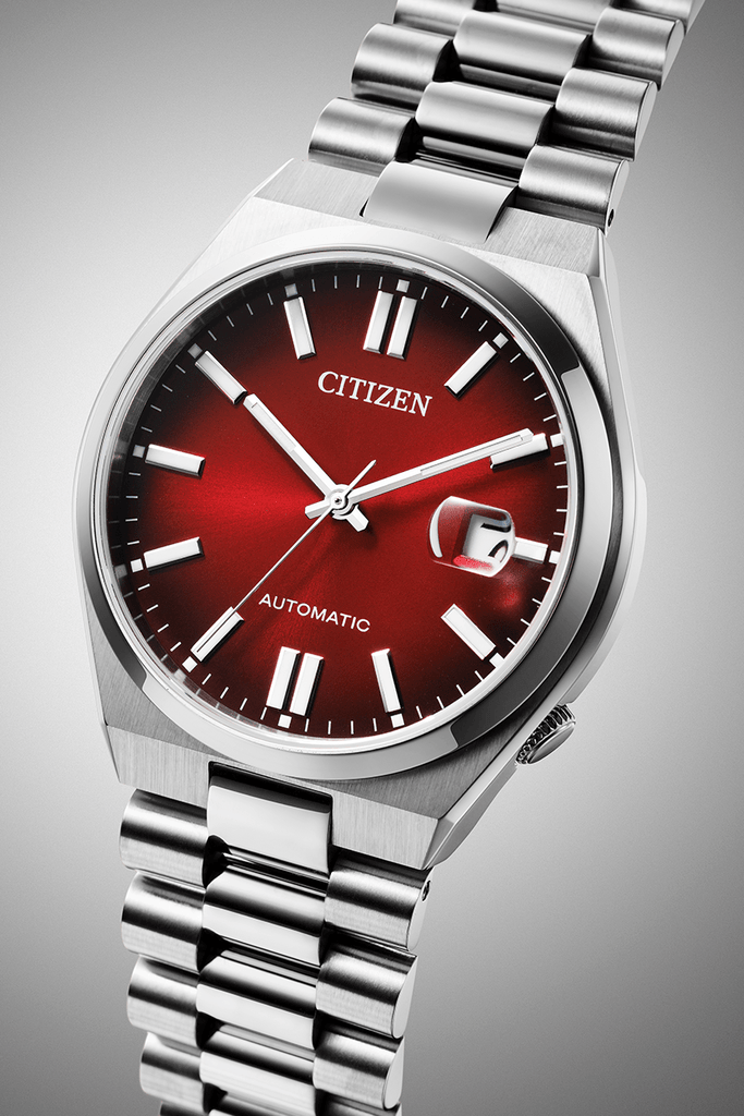 Buy Shop Citizen Tsuyosa Automatic Red Dial Silver Steel Strap Watch For Men - NJ0150-56W USA Online