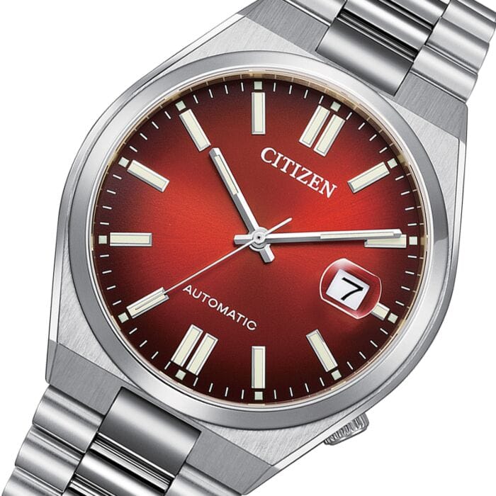 Buy Shop Citizen Tsuyosa Automatic Red Dial Silver Steel Strap Watch For Men - NJ0150-56W USA Online