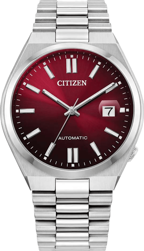 Buy Shop Citizen Tsuyosa Automatic Red Dial Silver Steel Strap Watch For Men - NJ0150-56W USA Online