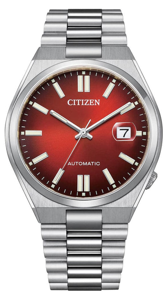 Buy Shop Citizen Tsuyosa Automatic Red Dial Silver Steel Strap Watch For Men - NJ0150-56W USA Online