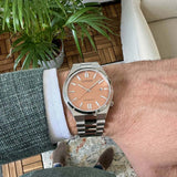 Buy Shop Citizen Tsuyosa Automatic Salmon Orange Dial Silver Steel Strap Watch For Men - NJ0159-86Z USA Online