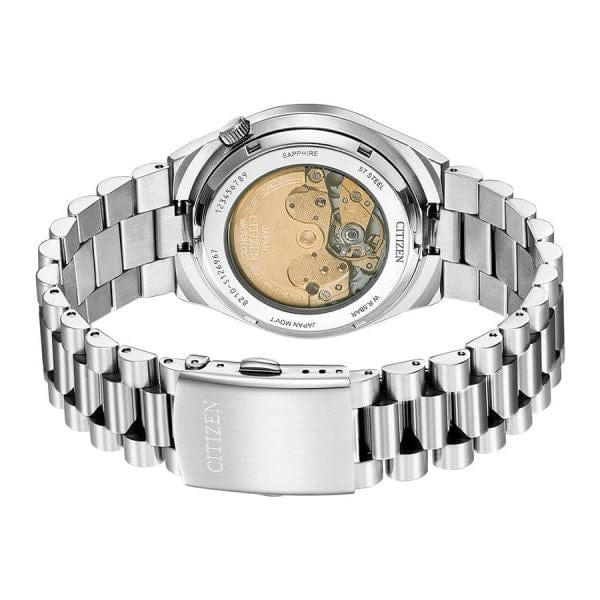 Buy Shop Citizen Tsuyosa Automatic Salmon Orange Dial Silver Steel Strap Watch For Men - NJ0159-86Z USA Online