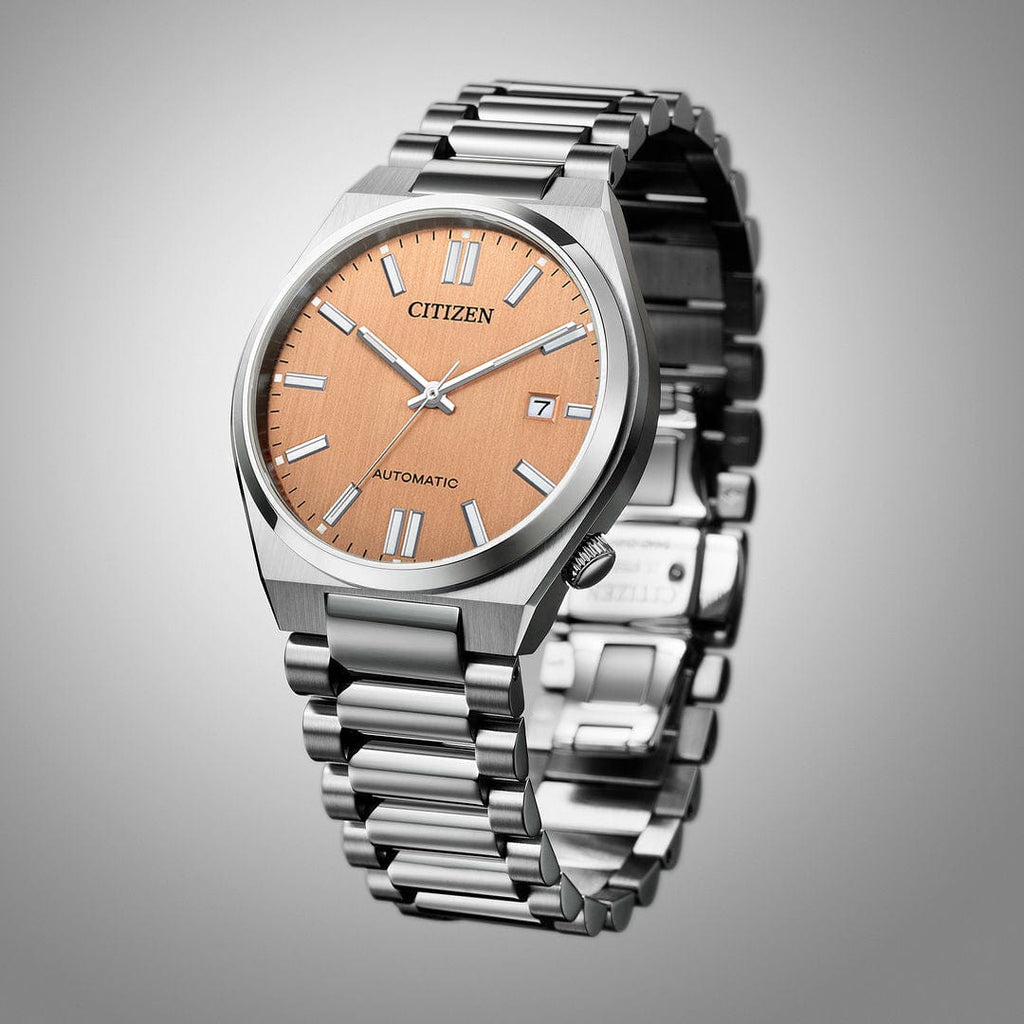 Buy Shop Citizen Tsuyosa Automatic Salmon Orange Dial Silver Steel Strap Watch For Men - NJ0159-86Z USA Online