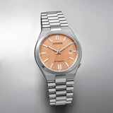Buy Shop Citizen Tsuyosa Automatic Salmon Orange Dial Silver Steel Strap Watch For Men - NJ0159-86Z USA Online