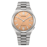 Buy Shop Citizen Tsuyosa Automatic Salmon Orange Dial Silver Steel Strap Watch For Men - NJ0159-86Z USA Online