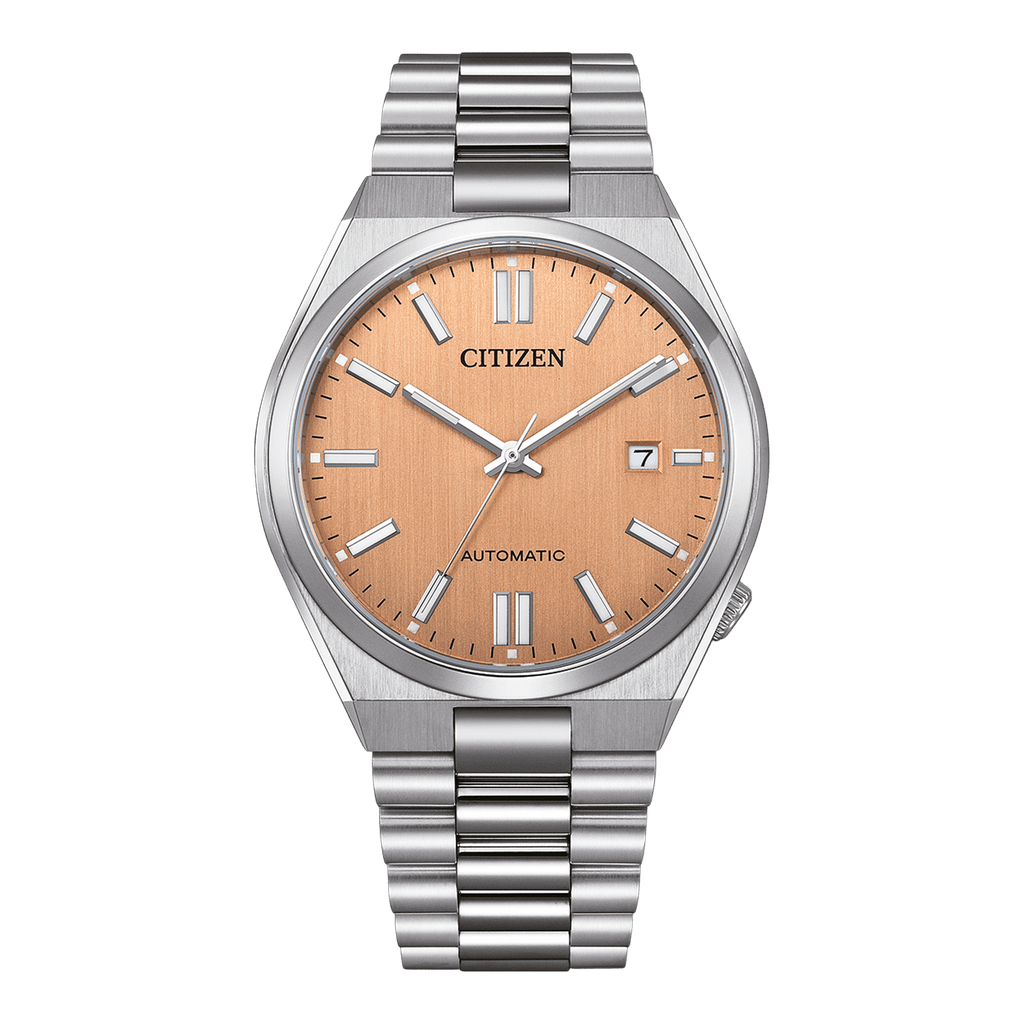 Buy Shop Citizen Tsuyosa Automatic Salmon Orange Dial Silver Steel Strap Watch For Men - NJ0159-86Z USA Online