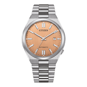 Buy Shop Citizen Tsuyosa Automatic Salmon Orange Dial Silver Steel Strap Watch For Men - NJ0159-86Z USA Online