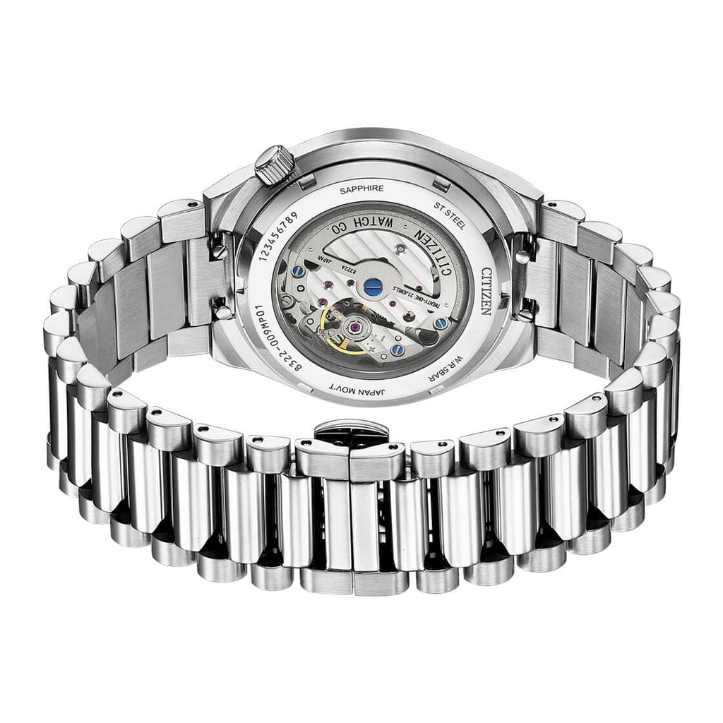 Buy Shop Citizen Tsuyosa Automatic Titanium Yellow Dial Silver Steel Strap Watch For Men - NK5010-51X USA Online