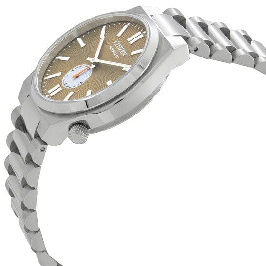 Buy Shop Citizen Tsuyosa Automatic Titanium Yellow Dial Silver Steel Strap Watch For Men - NK5010-51X USA Online