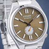Buy Shop Citizen Tsuyosa Automatic Titanium Yellow Dial Silver Steel Strap Watch For Men - NK5010-51X USA Online