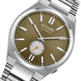 Buy Shop Citizen Tsuyosa Automatic Titanium Yellow Dial Silver Steel Strap Watch For Men - NK5010-51X USA Online