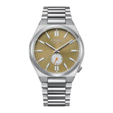 Buy Shop Citizen Tsuyosa Automatic Titanium Yellow Dial Silver Steel Strap Watch For Men - NK5010-51X USA Online