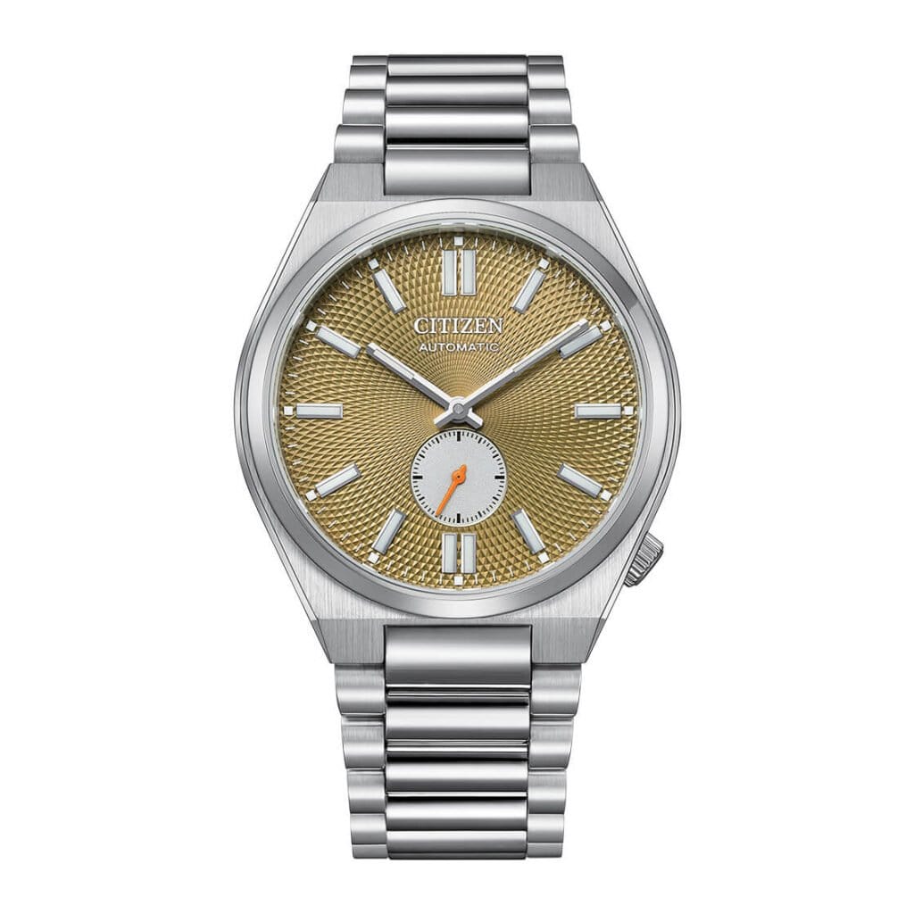 Buy Shop Citizen Tsuyosa Automatic Titanium Yellow Dial Silver Steel Strap Watch For Men - NK5010-51X USA Online